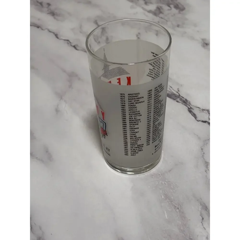 1991 Kentucky Derby Official 117 Churchill Downs Vintage Julep Glass Louisville